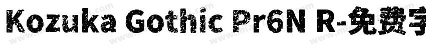 Kozuka Gothic Pr6N R字体转换